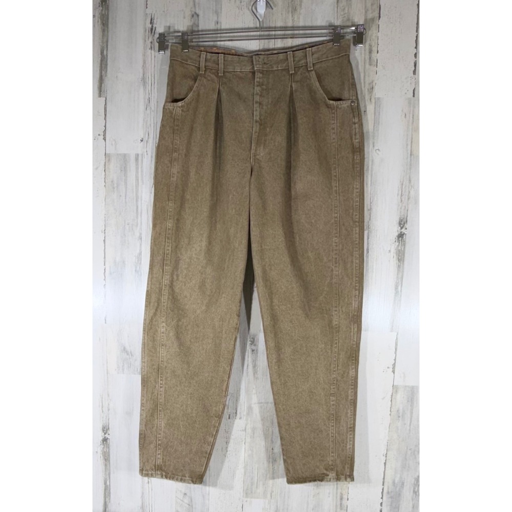 Blues Alley Cotler Tan Jeans 38x34 (fits‎ 36x33.5) Pleated Tapered 90s Vintage